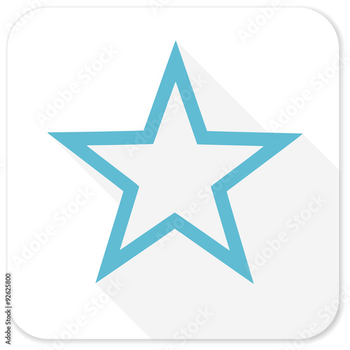 star blue flat icon