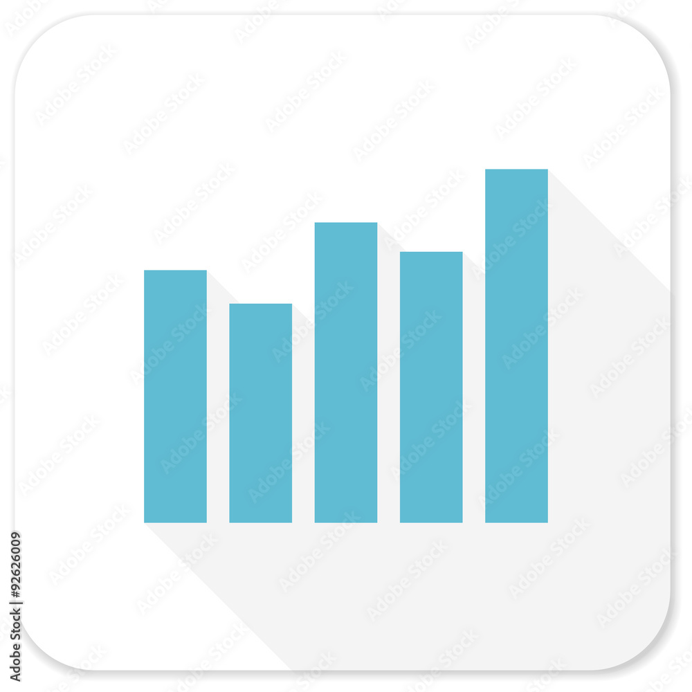 graph blue flat icon graph blue flat icon
