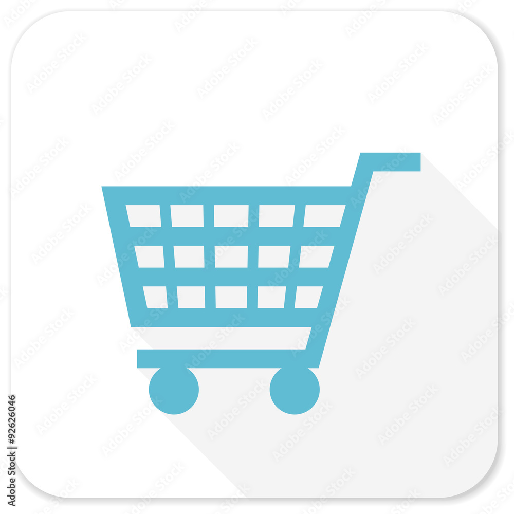 cart blue flat icon cart blue flat icon