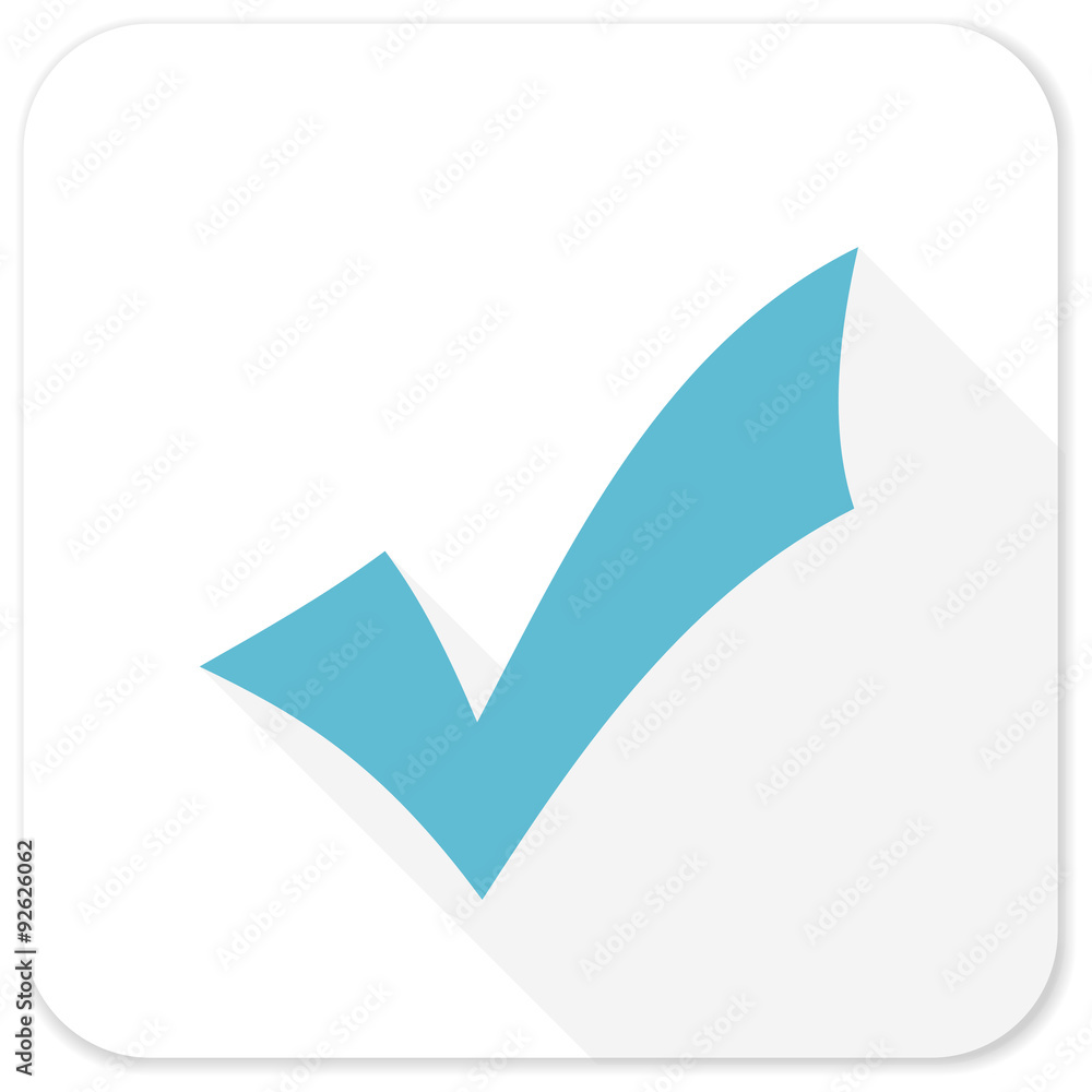 accept blue flat icon accept blue flat icon