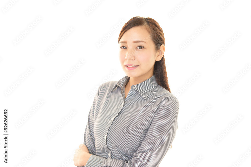 笑顔の女性 笑顔の女性