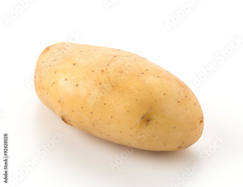 fresh potato on white background