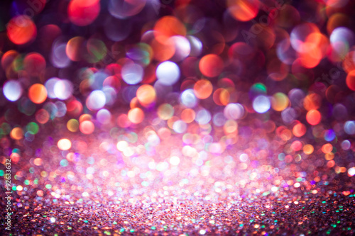 bokeh lights background with multi colors motion blur.