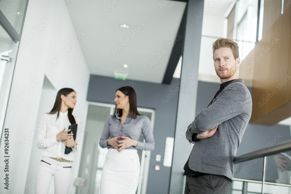 Fototapeta premium Young people in the office