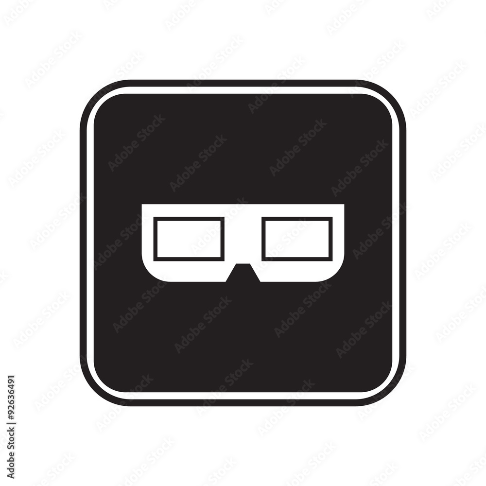 3D glasses icon 3D glasses icon