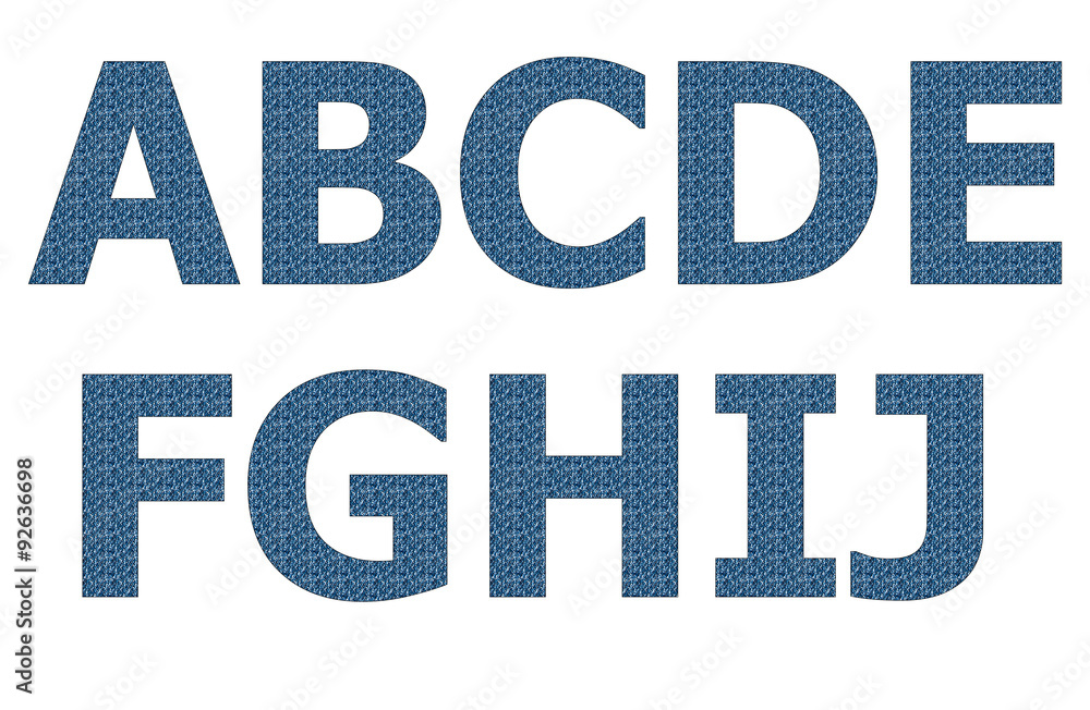 Jean pattern on english character
Jean pattern on english character