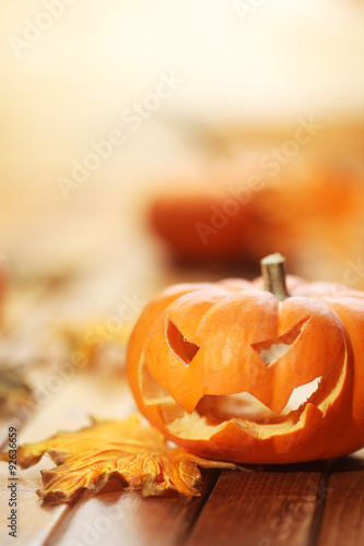 Halloween jack o' lantern background