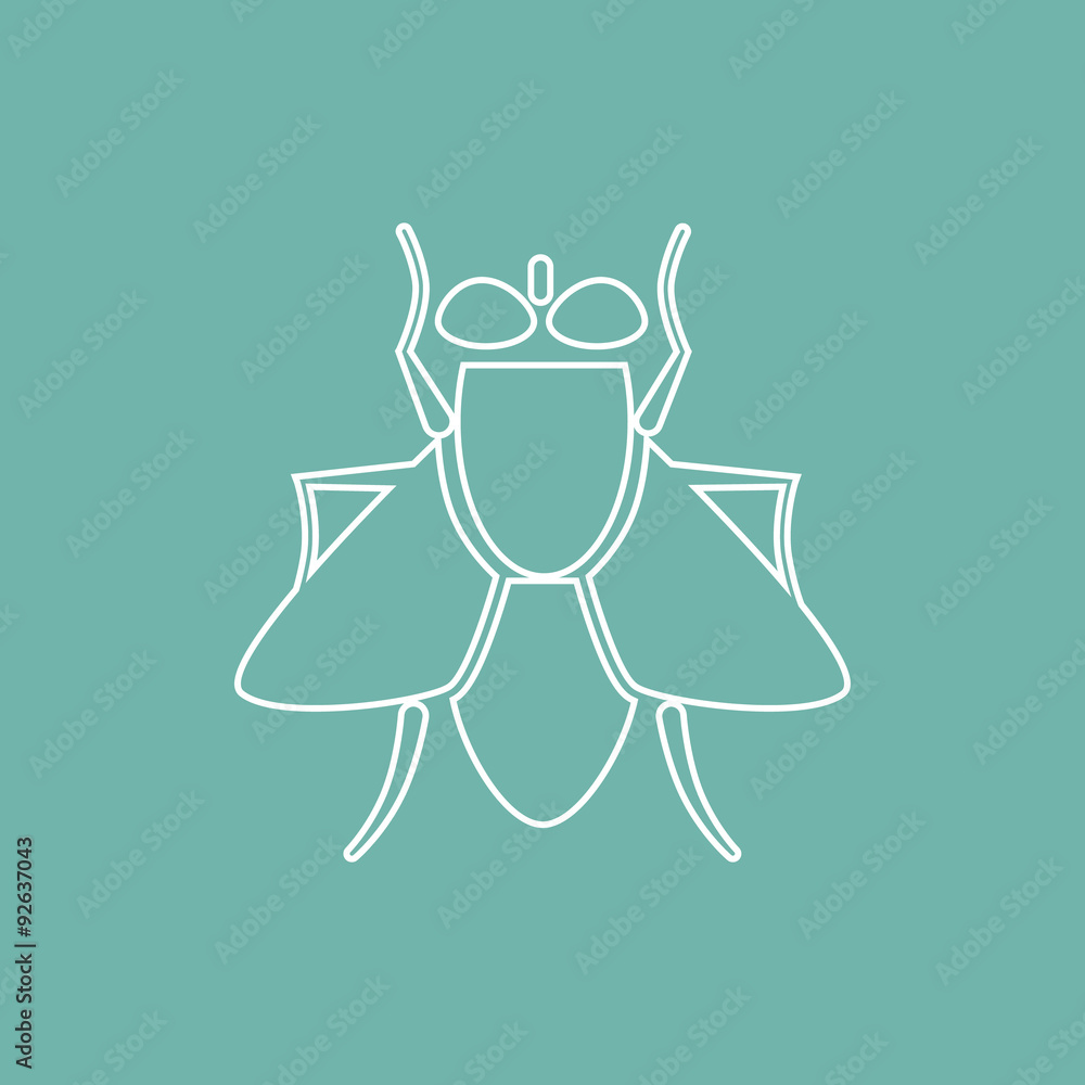 Fototapeta premium Fly icon