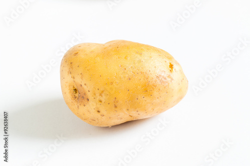 Potato on white background.