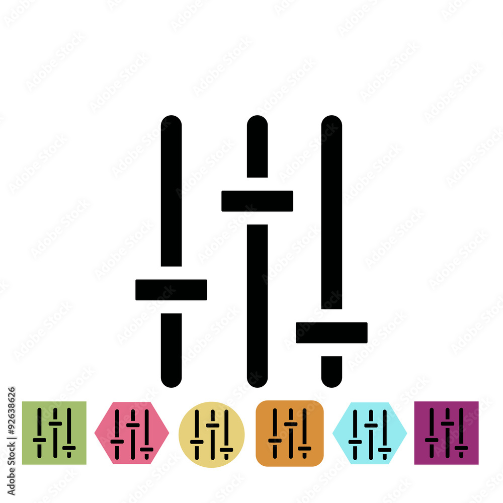Music regulation icon Music regulation icon