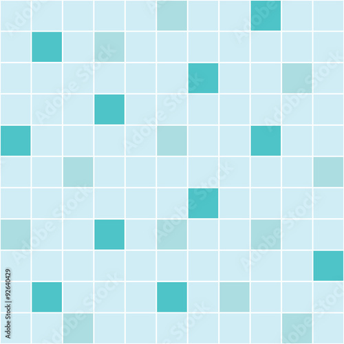 Blue mosaic tile seamless pattern