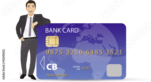 Homme d'affaire Manager Patron Carte Bancaire