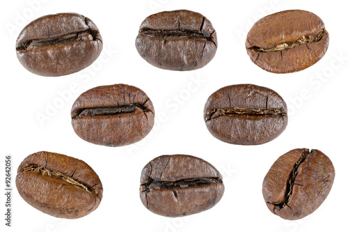 Coffee beans. Isolated on white background.