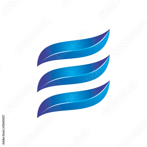 E Letter Logo Design. Vector logo with letter e