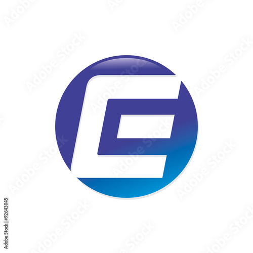 E Letter Logo Design. Vector logo with letter e