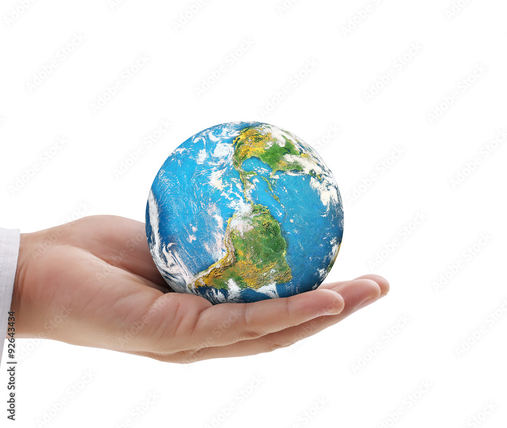 Human hand holding globe Elements of image furnished by NASA Human hand holding globe Elements of image furnished by NASA