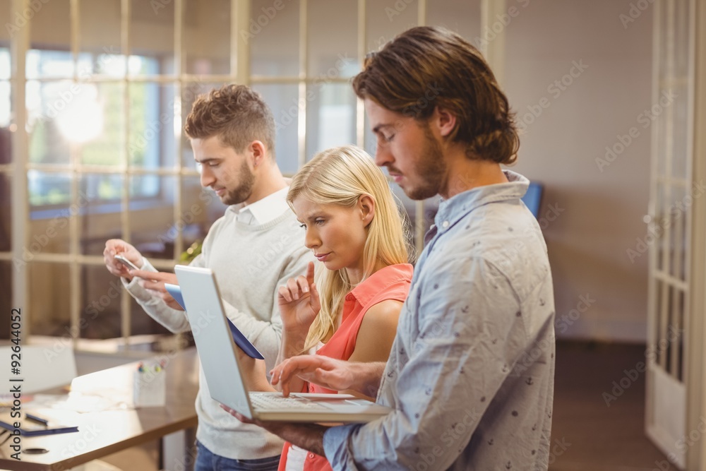 Serious business people working in office Serious business people working in office