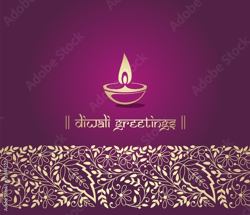 Oil lamp, Diwali greetings , royal Rajasthan, India