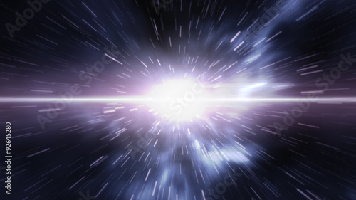 Futuristic timetravel or space warp