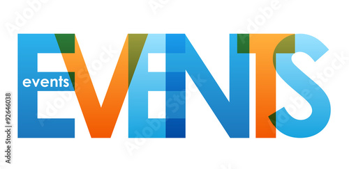 EVENTS Overlapping Vector Letters Icon