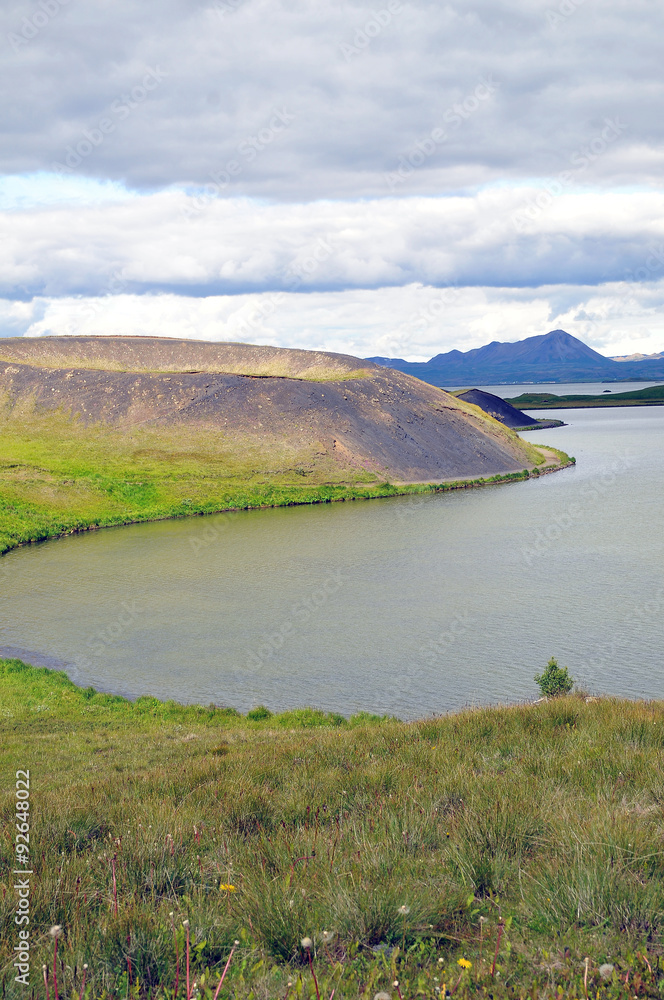 Myvatn lake view in Iceland
