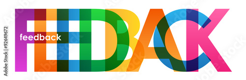 Multicoloured Letters Icon FEEDBACK