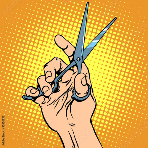 Scissor hand Barber
