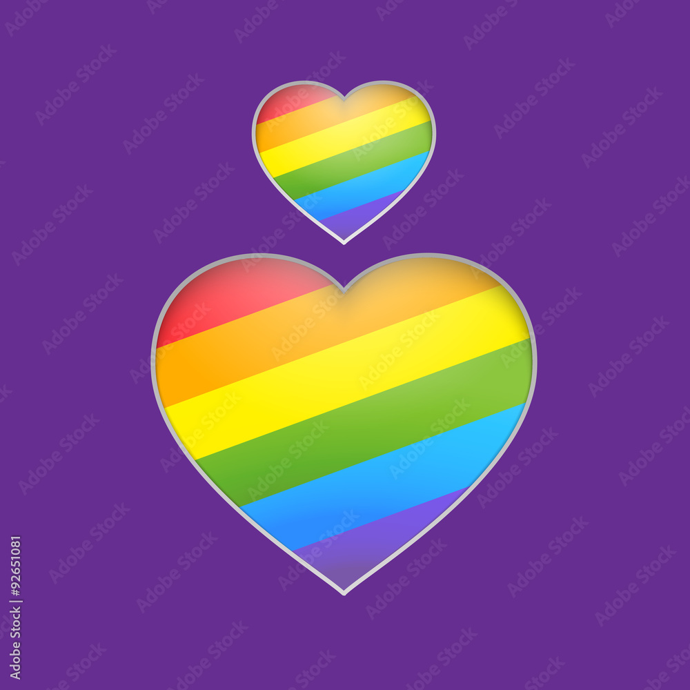 Rainbow heart. Vector illustration, eps 10, contains Rainbow heart. Vector illustration, eps 10, contains