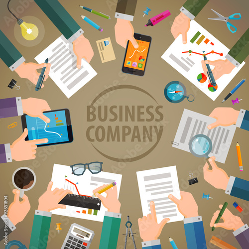 office vector logo design template. business or working