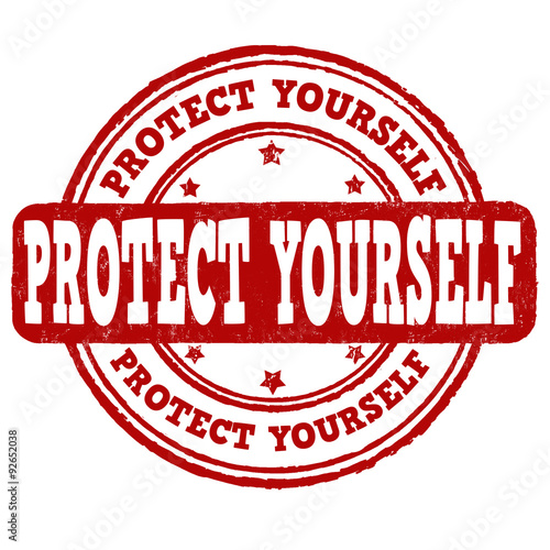 Protect yourself stamp