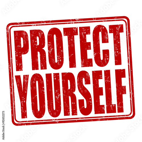 Protect yourself stamp