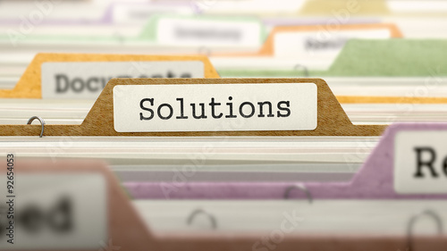 Folder in Catalog Marked as Solutions