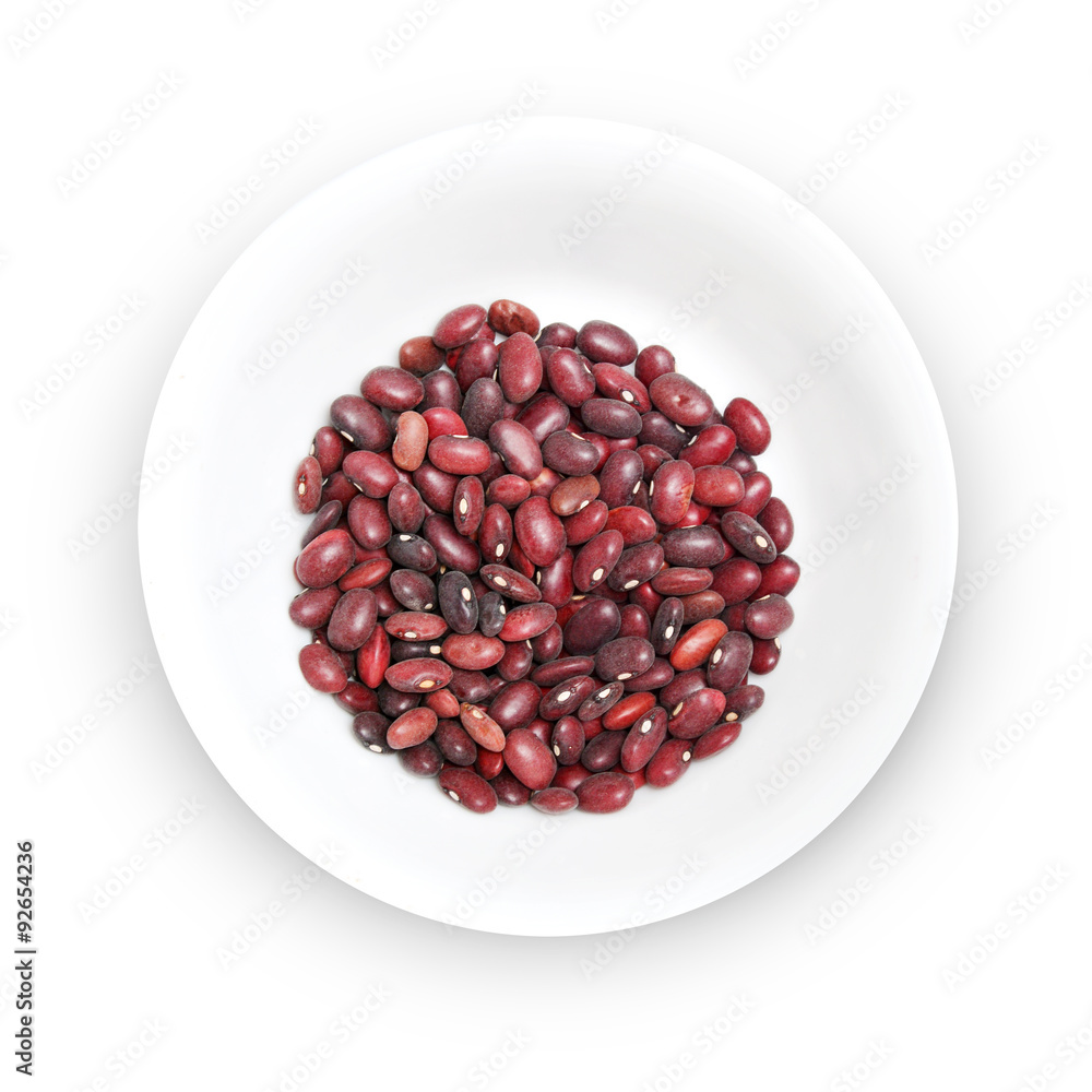 red beans isolated on white background red beans isolated on white background