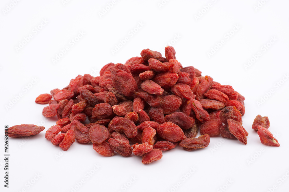 Goji berries on white background Goji berries on white background