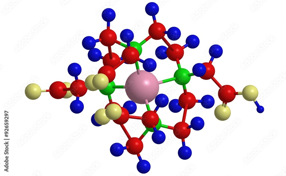 Molecular structure of Gadolinium Gadoteric acid MRI contrast agent - Molecular structure of Gadolinium Gadoteric acid MRI contrast agent -