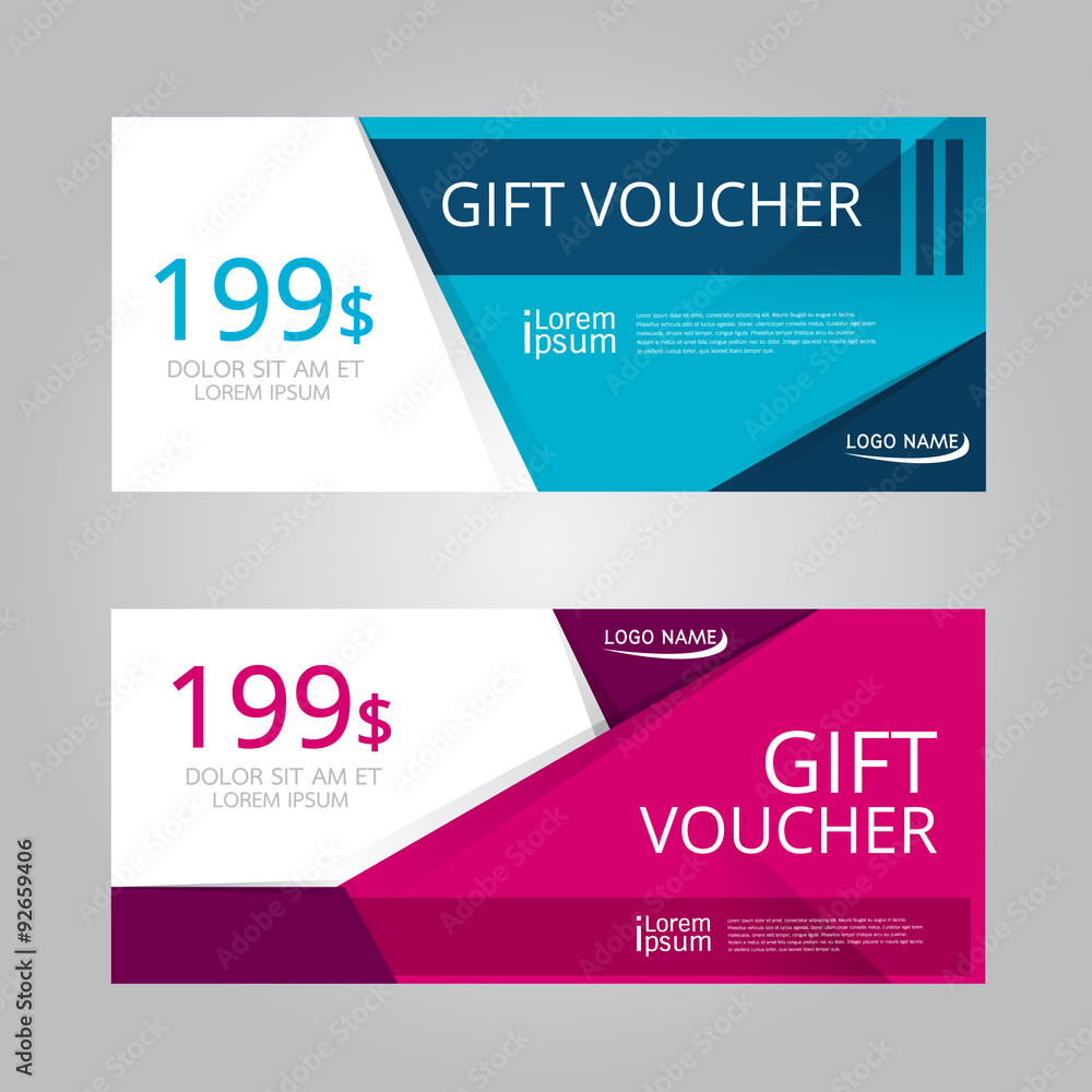Vector design for Gift Voucher, Coupon Vector design for Gift Voucher, Coupon
