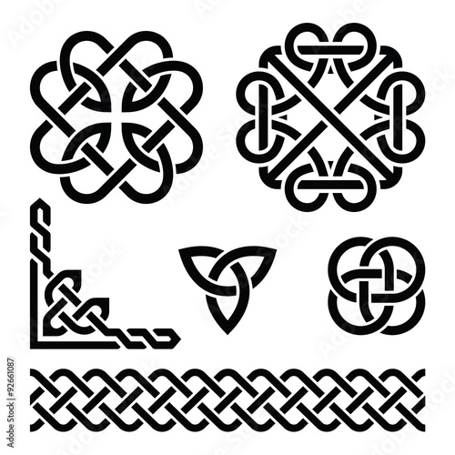 Celtic Irish knots, braids and patterns 