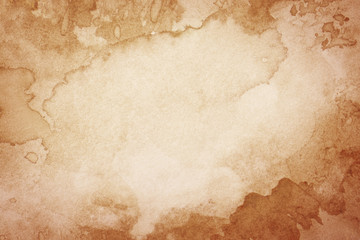 Abstract artistic brown watercolor background
