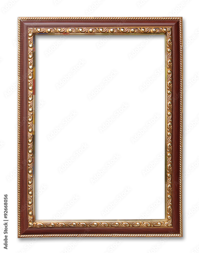 antique frame on the white background antique frame on the white background