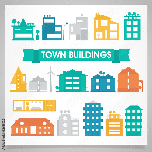 Buildings and houses collection