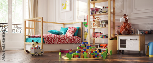 Kinderzimmer in Altbauwohnung - Kids Playroom in old apartment