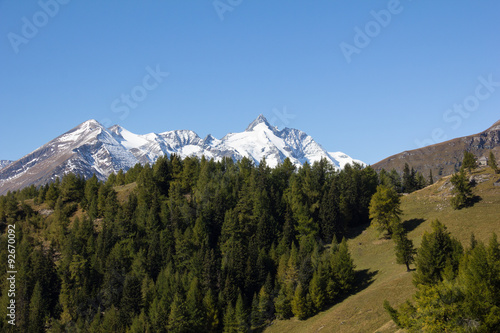 View To Grossglockner Highest Mountain In Austria 3.798m
