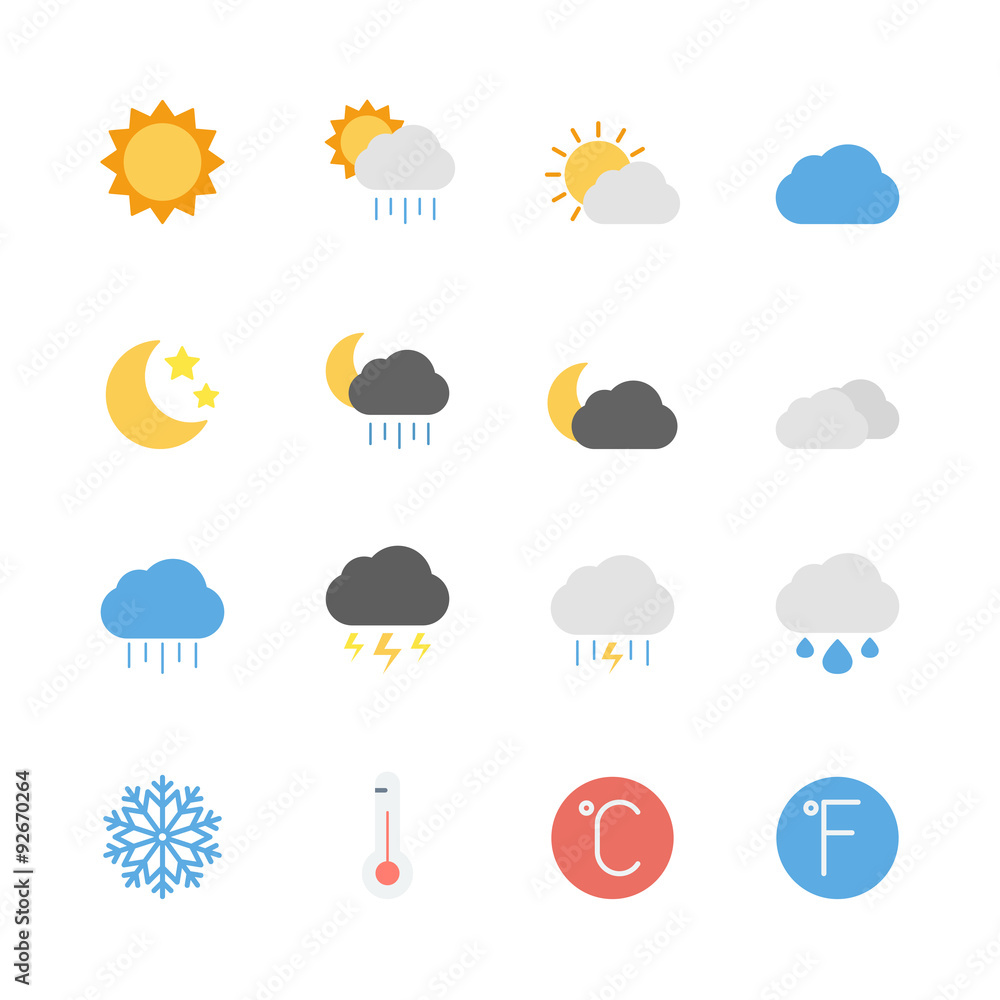 weather icons set weather icons set
