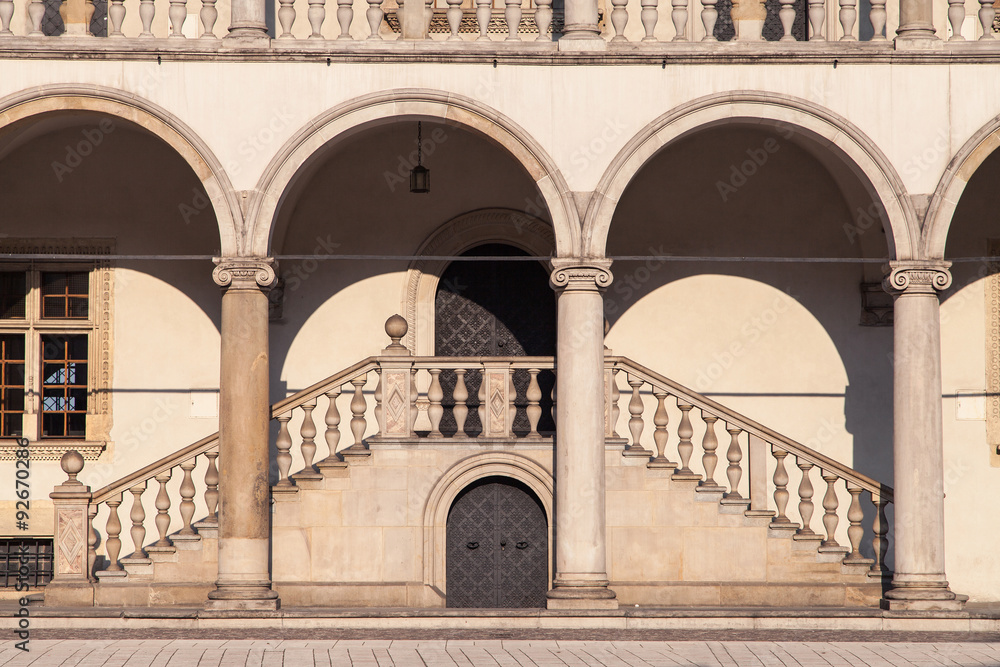 Wawel courtyard staircase