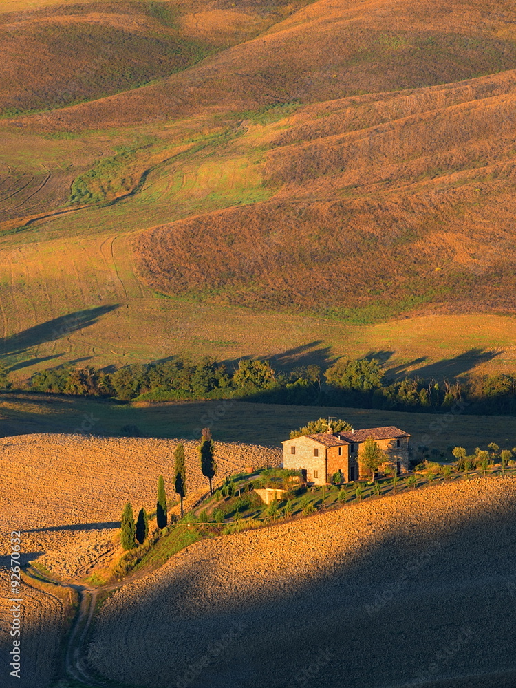 Pienza Toscana Italy, farmlands, landscape