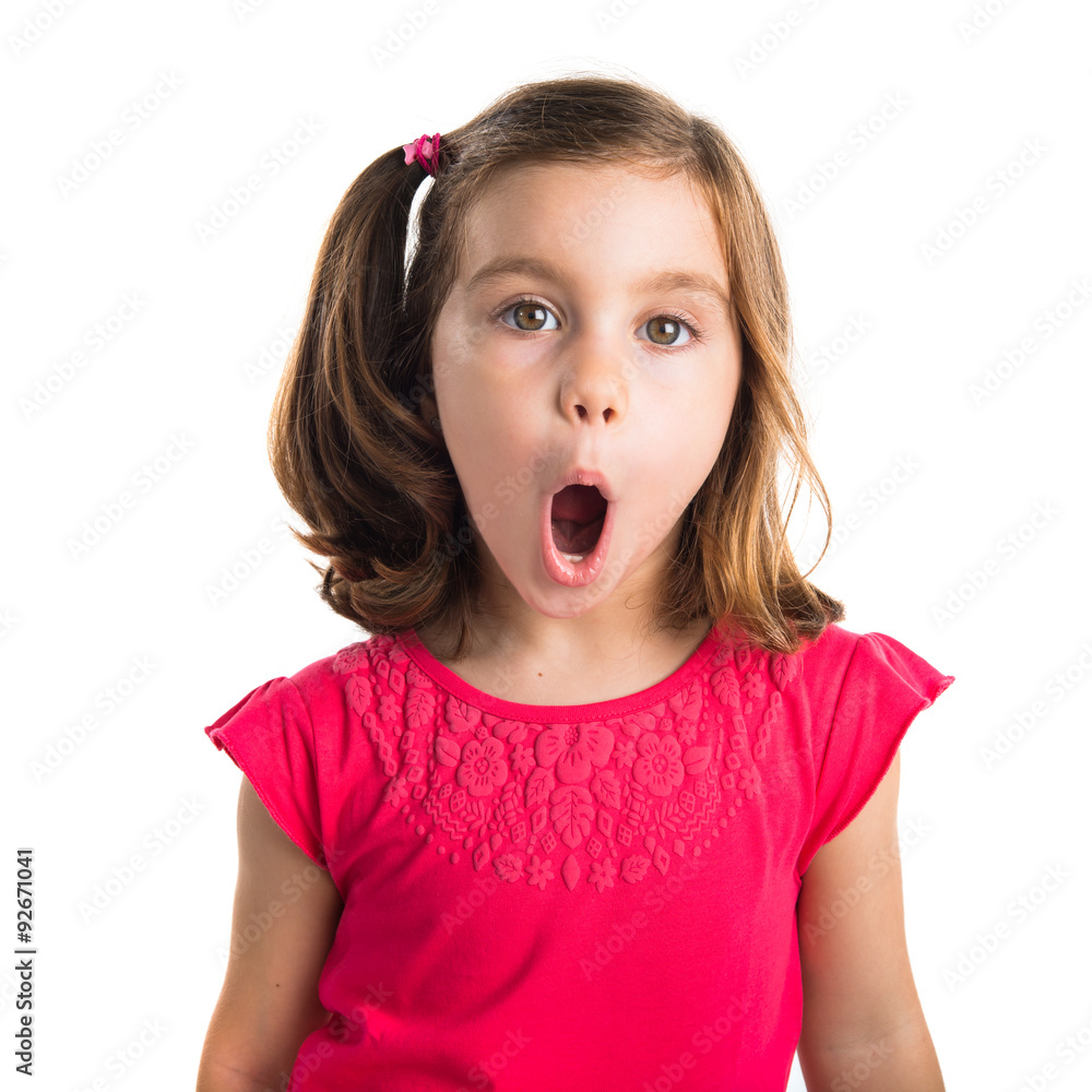 Kid doing surprise gesture Kid doing surprise gesture