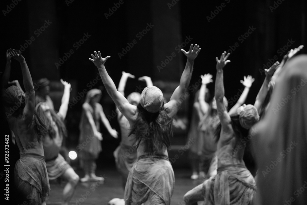 Obraz premium Aboriginal ritual, theatrical performance