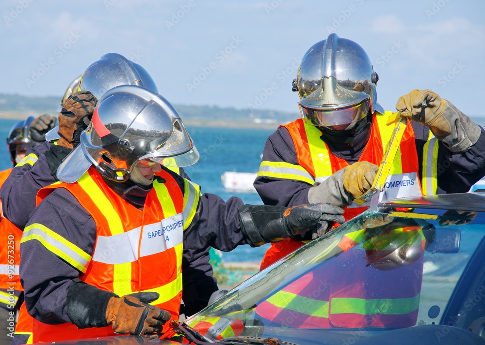 Fototapeta premium pompiers