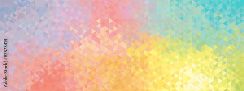 Abstract geometric banner