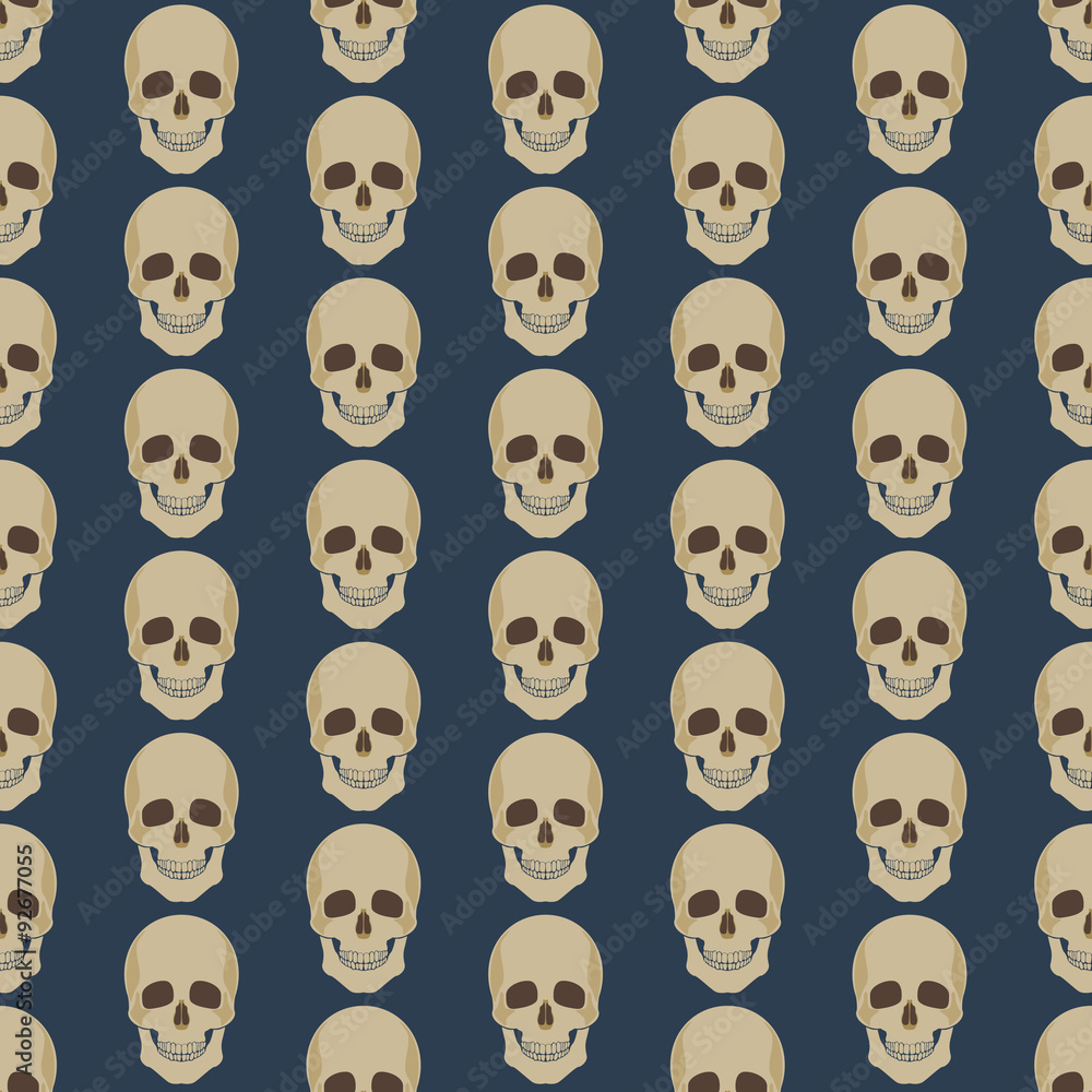 Seamless colorful background made of abstract skulls Seamless colorful background made of abstract skulls